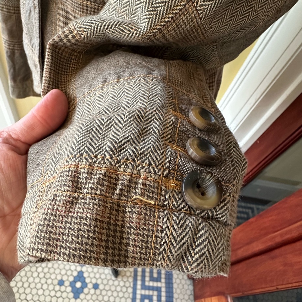 Gap | Y2k Plaid Patchwork Button Front 100% Cotto… - image 7